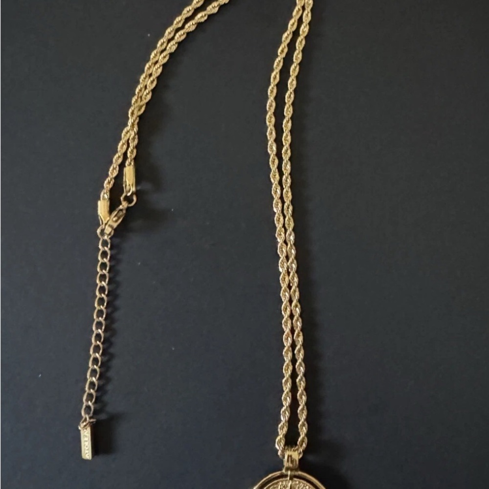 Atolea Golden Sun Pendant Necklace - Picture 4 of 5